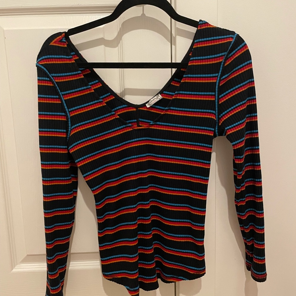 Free People Tight Long Sleeve Shirt